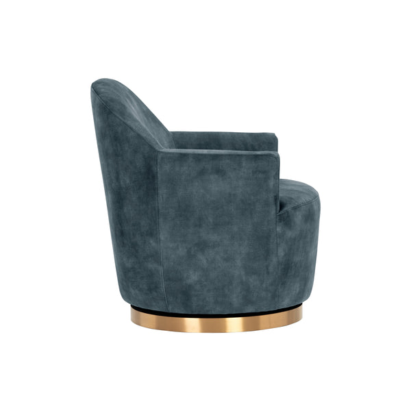 Casey Swivel Lounge Chair - Nono Petrol