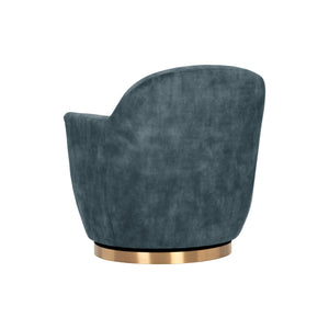Casey Swivel Lounge Chair - Nono Petrol