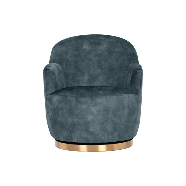 Casey Swivel Lounge Chair - Nono Petrol