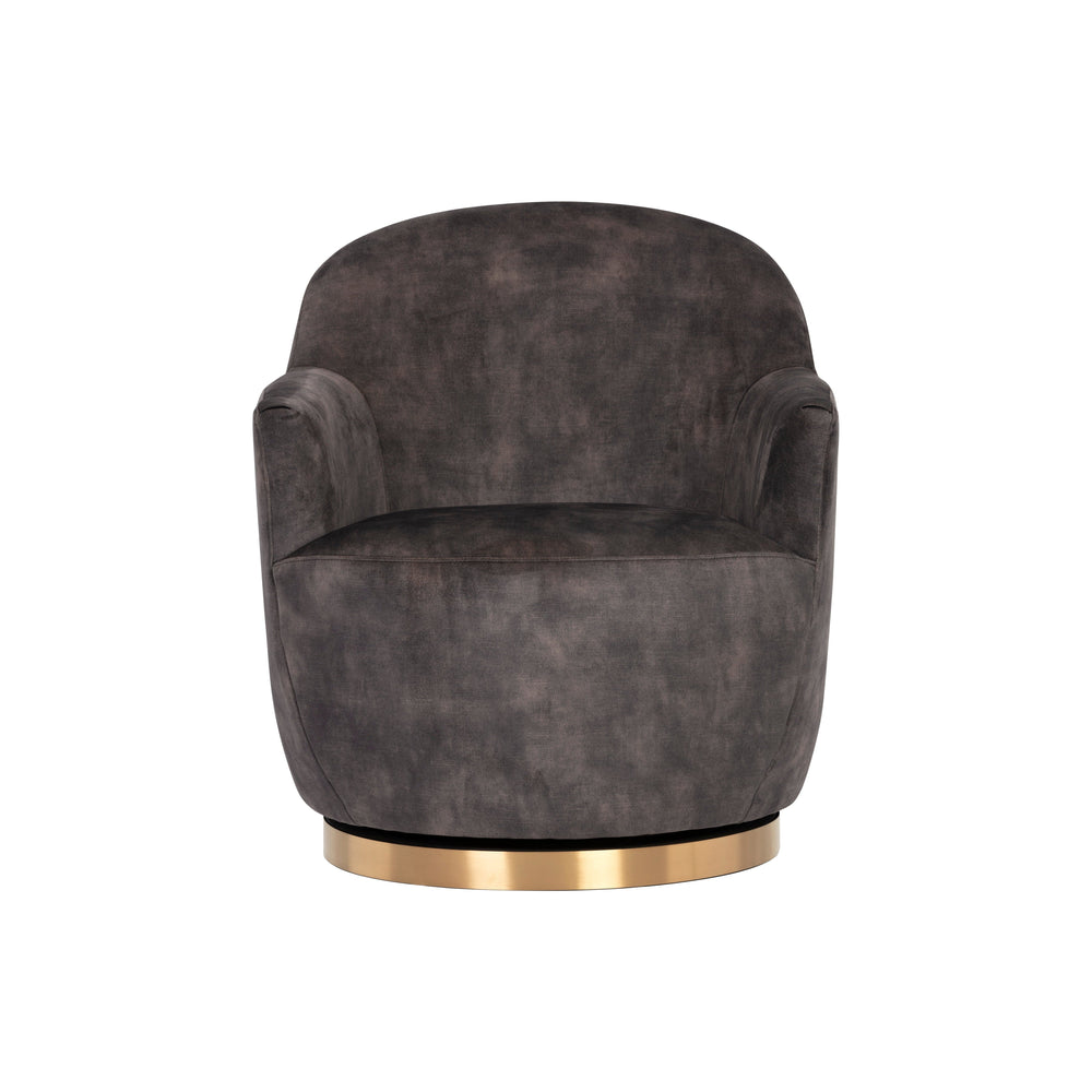 Casey Swivel Lounge Chair - Nono Shitake