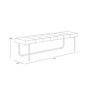 Casimir Bench - Chacha Cream