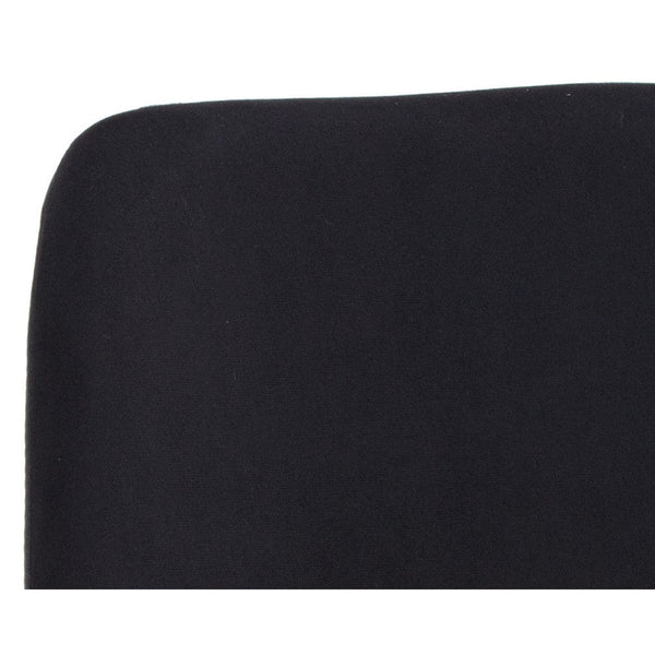 Cassius Swivel Dining Armchair - Abbington Black / Bravo Black