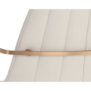 Cassius Swivel Dining Armchair - Dillon Cream