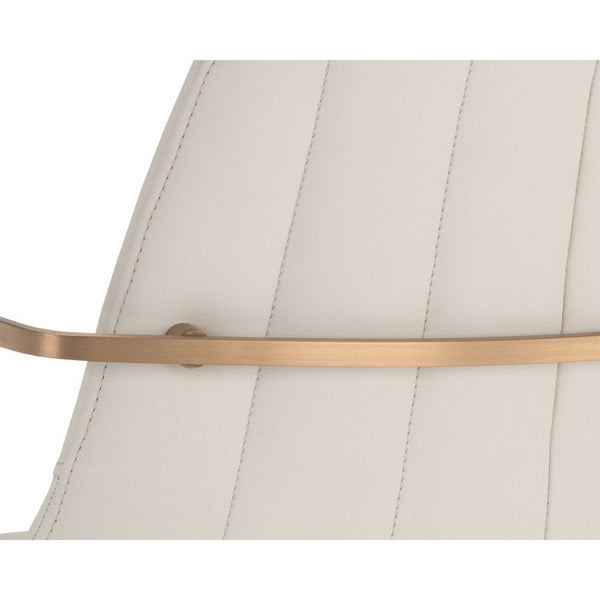 Cassius Swivel Dining Armchair - Dillon Cream