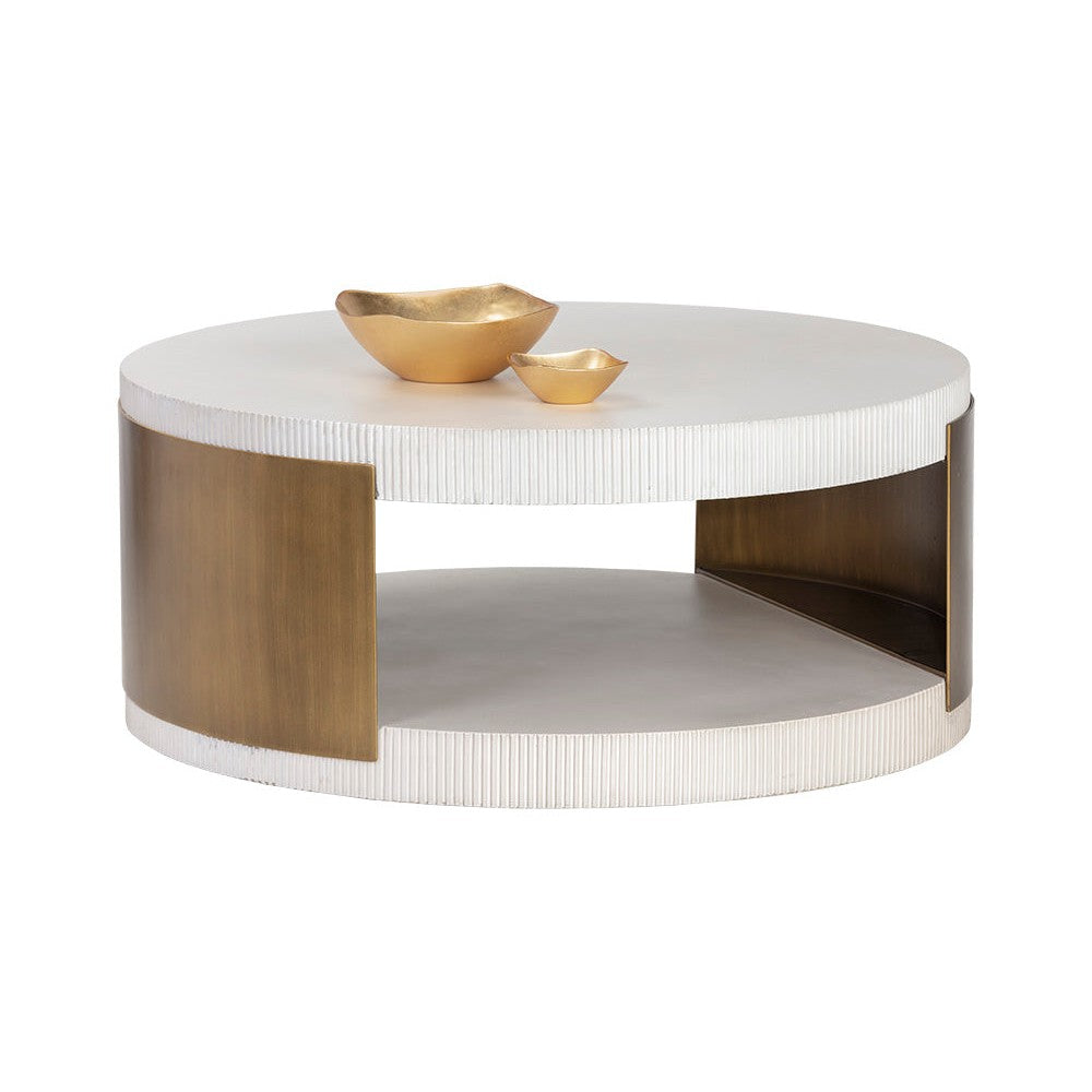Cavette Coffee Table - White