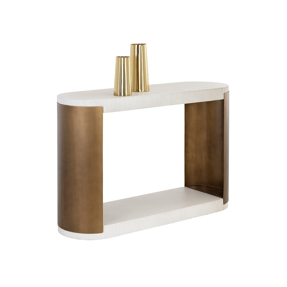 Cavette Console Table - White