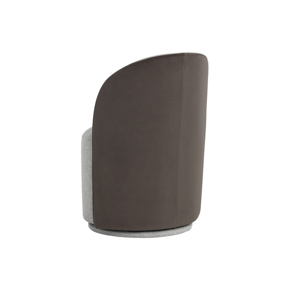 Cavoli Swivel Dining Chair - Belfast Heather Grey / Meg Ash