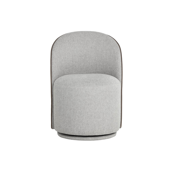 Cavoli Swivel Dining Chair - Belfast Heather Grey / Meg Ash