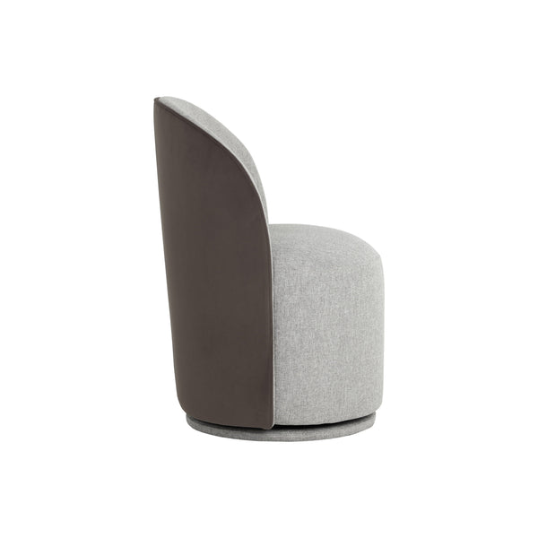 Cavoli Swivel Dining Chair - Belfast Heather Grey / Meg Ash