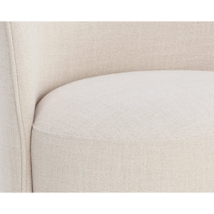 Cavoli Swivel Dining Chair - Effie Linen