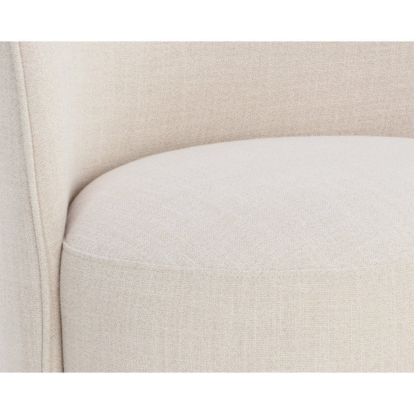 Cavoli Swivel Dining Chair - Effie Linen
