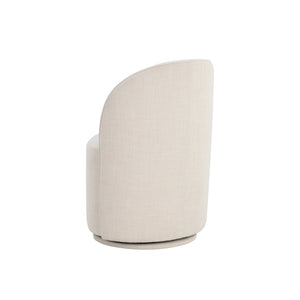 Cavoli Swivel Dining Chair - Effie Linen