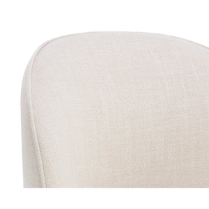 Cavoli Swivel Dining Chair - Effie Linen