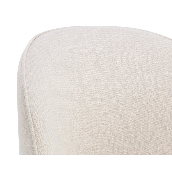 Cavoli Swivel Dining Chair - Effie Linen