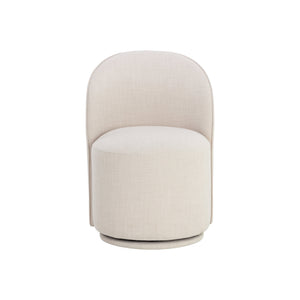 Cavoli Swivel Dining Chair - Effie Linen
