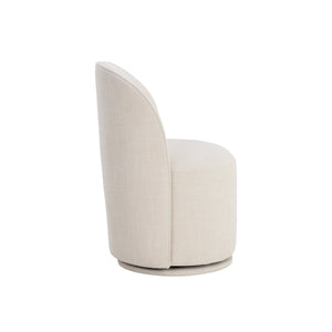 Cavoli Swivel Dining Chair - Effie Linen