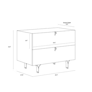 Celine Nightstand Large - Cream