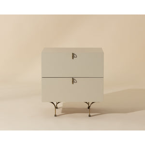 Celine Nightstand Small - Cream