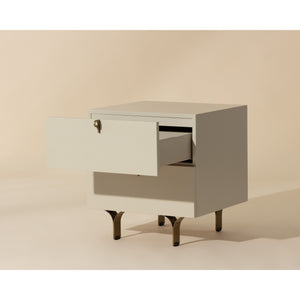 Celine Nightstand Small - Cream