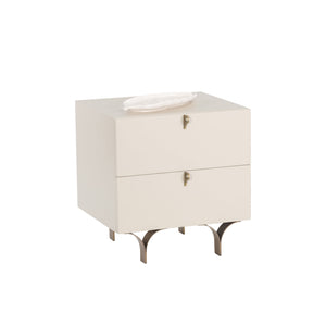 Celine Nightstand Small - Cream