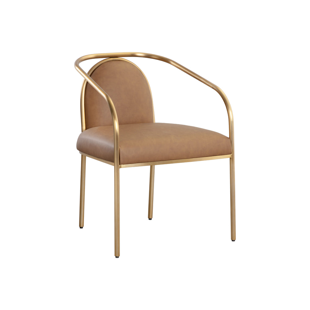 Cicero Dining Armchair - Milliken Cognac