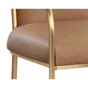 Cicero Dining Armchair - Milliken Cognac