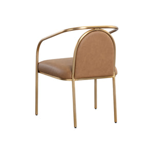 Cicero Dining Armchair - Milliken Cognac