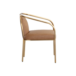 Cicero Dining Armchair - Milliken Cognac