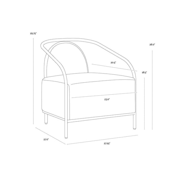 Cicero Lounge Chair - Cantina Black