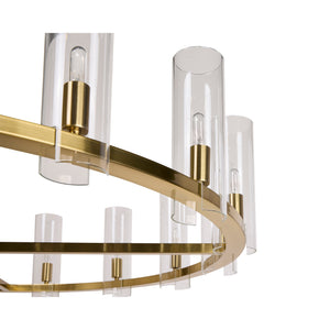 Clarabelle Chandelier Large - Brass