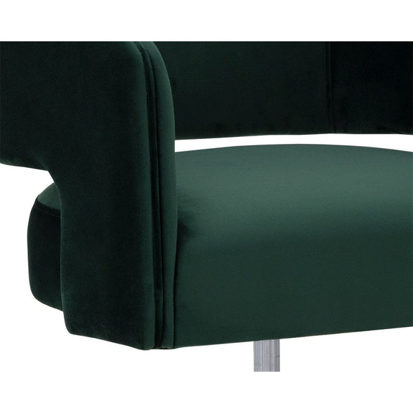 Claren Office Chair - Deep Green Sky