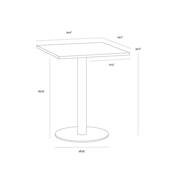 Claudia Bistro Table - 24"