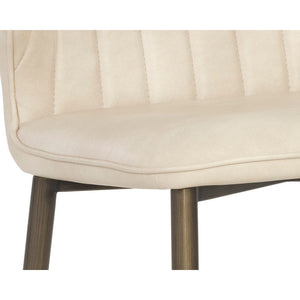 Clinton Dining Chair - Bronze - Bravo Cream