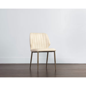 Clinton Dining Chair - Bronze - Bravo Cream