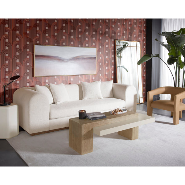 Cobourg Lounge Chair - Ludlow Sesame Leather