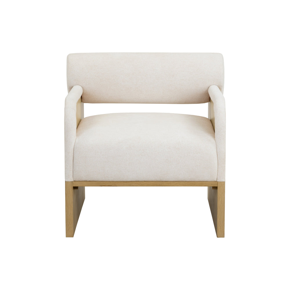 Coburn Lounge Chair - Rustic Oak - Eclipse White