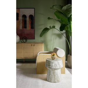 Coburn Lounge Chair - Rustic Oak - Eclipse White