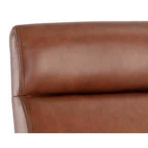 Collin Office Chair - Brown - Shalimar Tobacco Leather