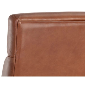 Collin Office Chair - Brown - Shalimar Tobacco Leather