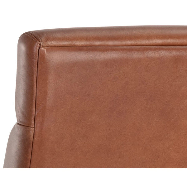 Collin Office Chair - Brown - Shalimar Tobacco Leather