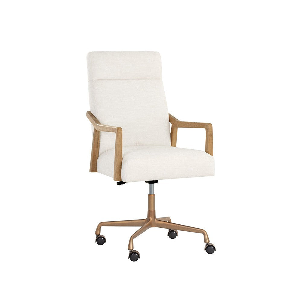Collin Office Chair - Natural - Heather Ivory Tweed