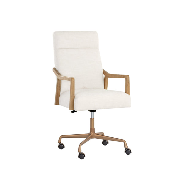 Collin Office Chair - Natural - Heather Ivory Tweed