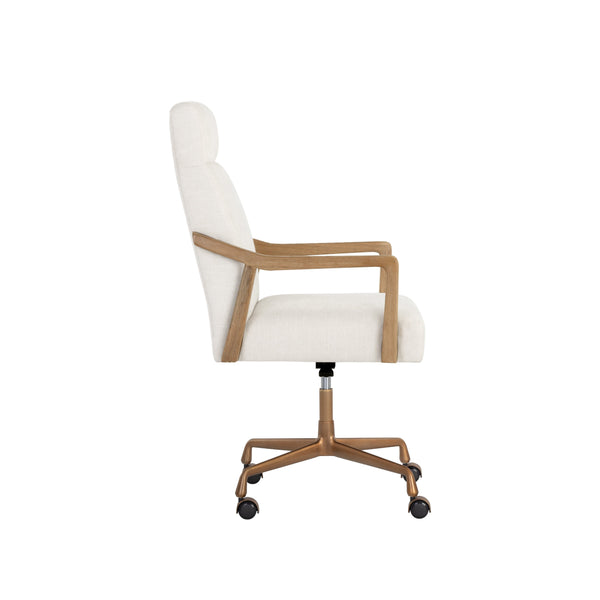 Collin Office Chair - Natural - Heather Ivory Tweed