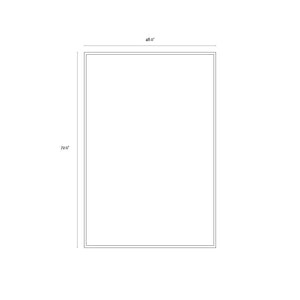 Colonial Revival - 48" X 72" - Black Floater Frame
