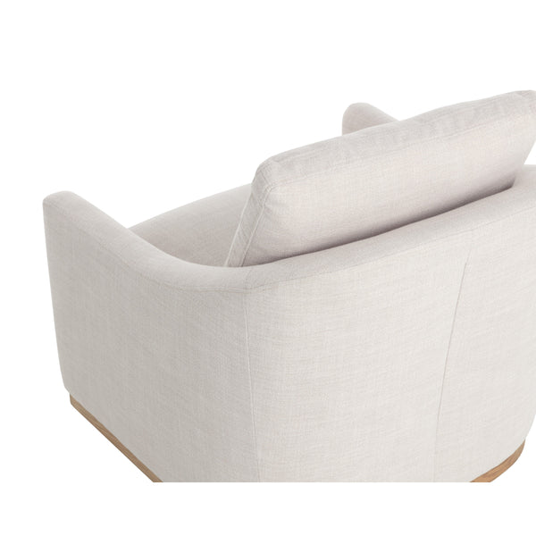 Corbin Swivel Lounge Chair - Effie Linen