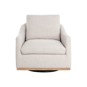 Corbin Swivel Lounge Chair - Effie Linen