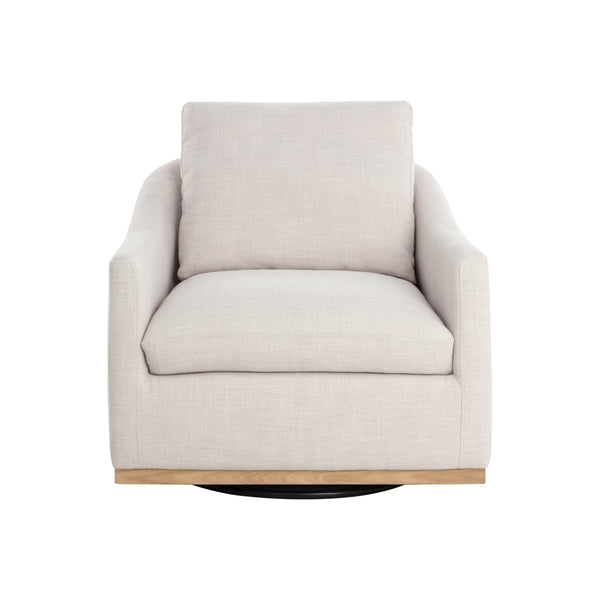 Corbin Swivel Lounge Chair - Effie Linen