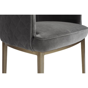 Cornella Dining Armchair - Blush Grey