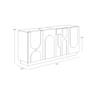 Cove Sideboard - Rustic Oak