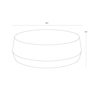 Creed Coffee Table Large - Antique Gold